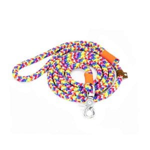 4UniqueDogs Seil-Leine Rainbow