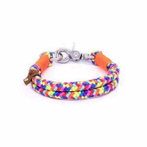 4UniqueDogs Seil-Halsband "Rainbow"