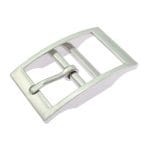 Doppelstegschnalle Nickel mit Lasergravur