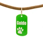 4 Unique Dogs Amry ID Tag grün