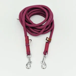 Hundeleine Aubergine 3m 2-fach stufenlos verstellbar