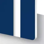 Stahlblau / Weiß